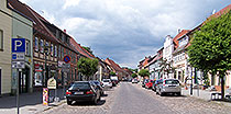 Einkaufsmeile Steinstrasse in Plau